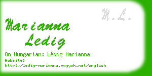 marianna ledig business card