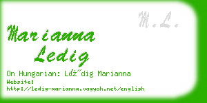 marianna ledig business card